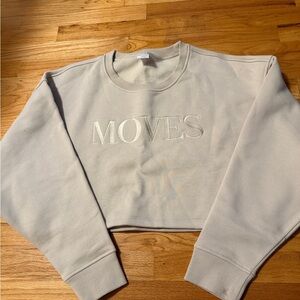 BuffBunny Cropped Crewneck Sweatshirt - Light Taupe